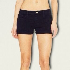 Frame Denim ‘Le Cutoff’ Rolled Cuff Shorts in Navy “Deep Blue Dive” Size 27